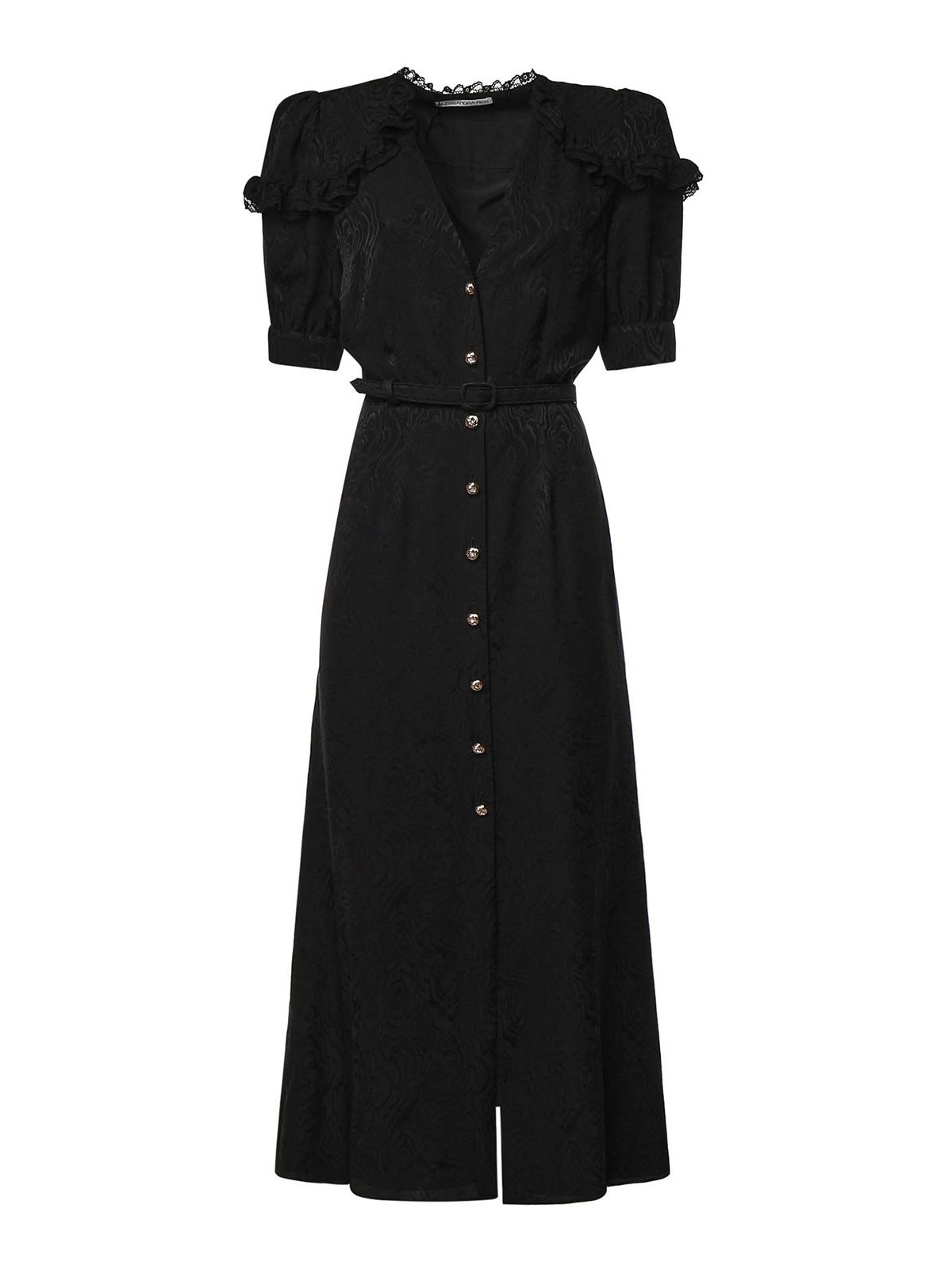 Alessandra Rich Robe Au Genou - Noir