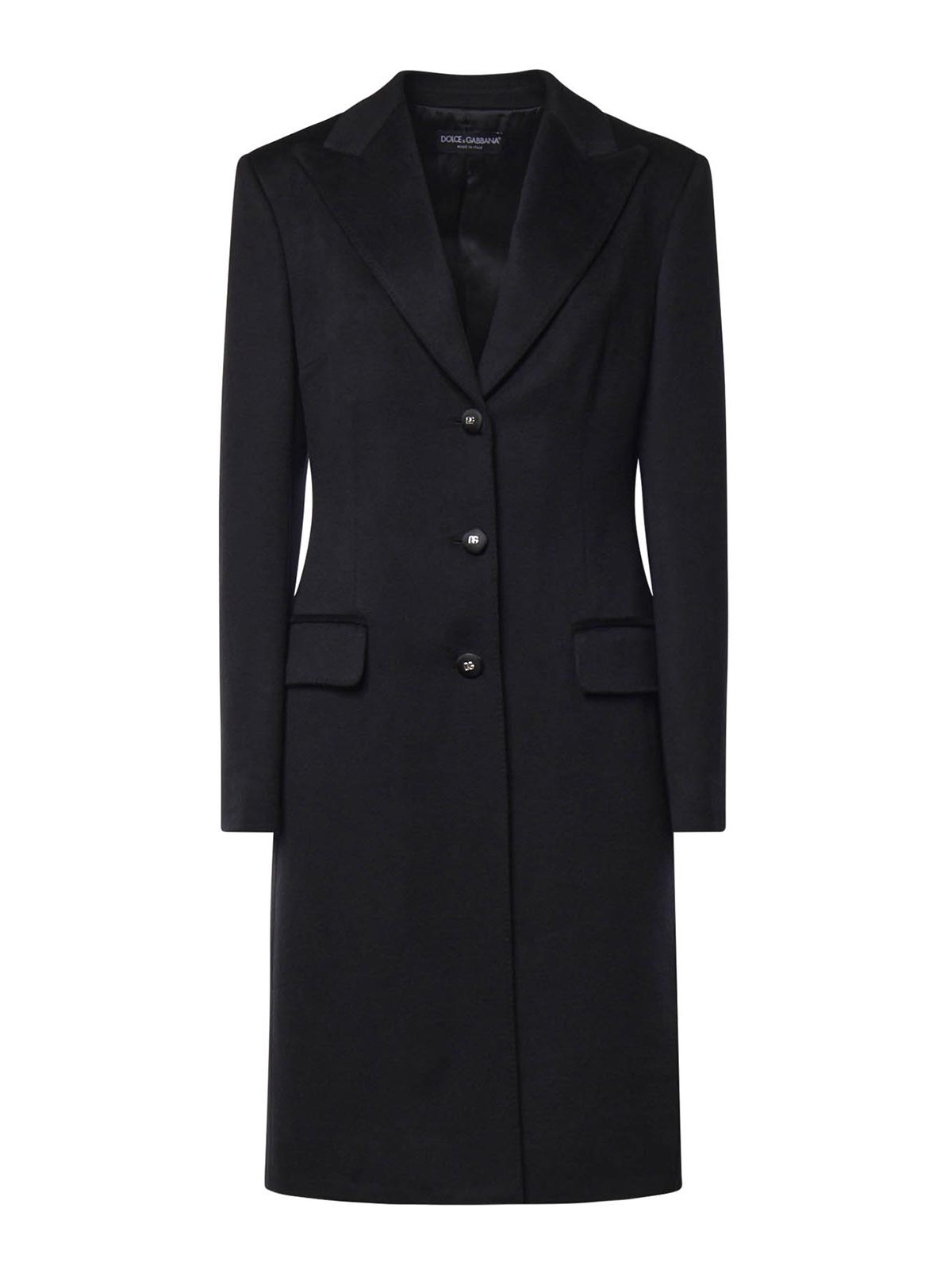 Dolce & Gabbana Manteau Au Genou - Noir