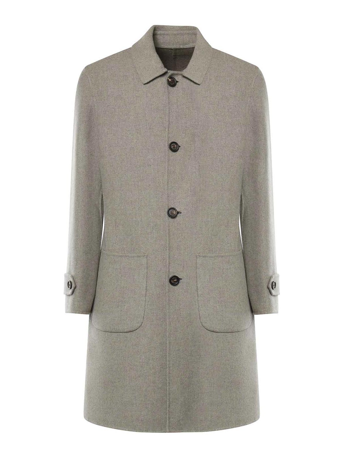 Eleventy Manteau Au Genou - Marron