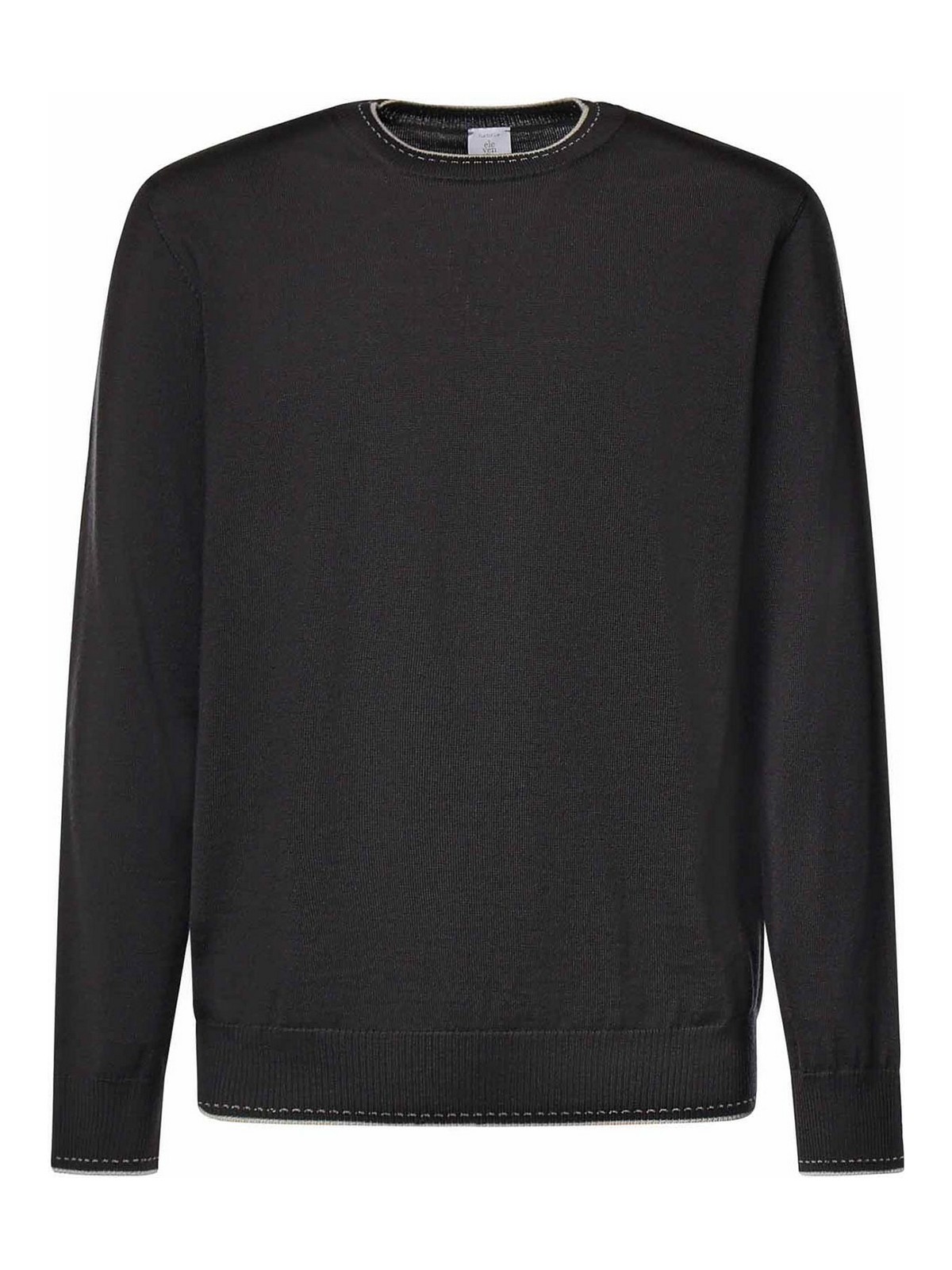 Eleventy Pull Col Rond - Noir