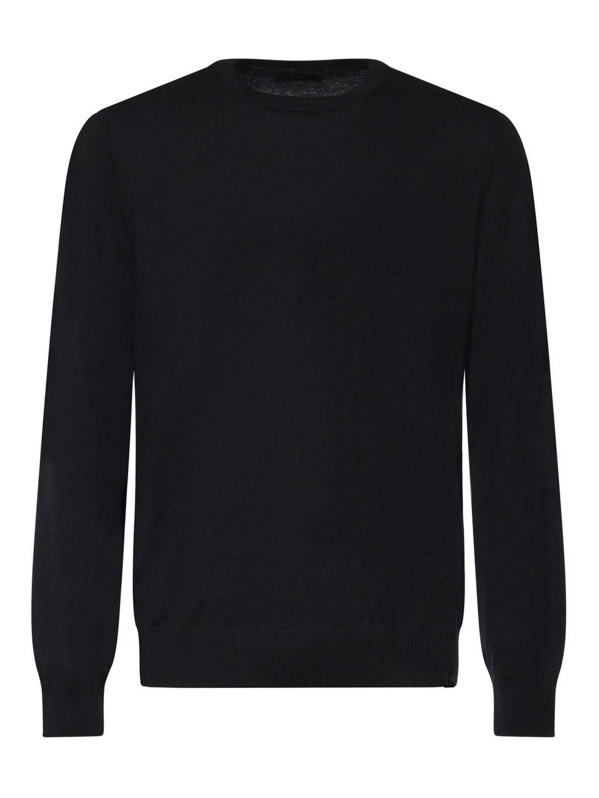 Fay Pull Col Rond - Noir