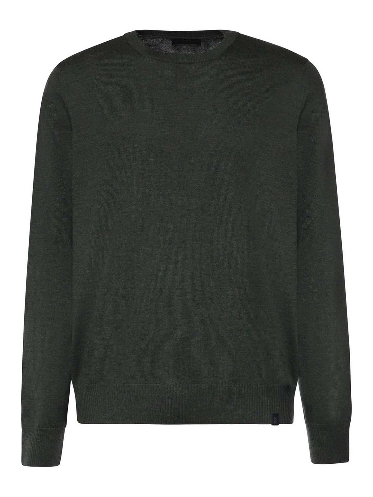 Fay Pull Col Rond - Vert