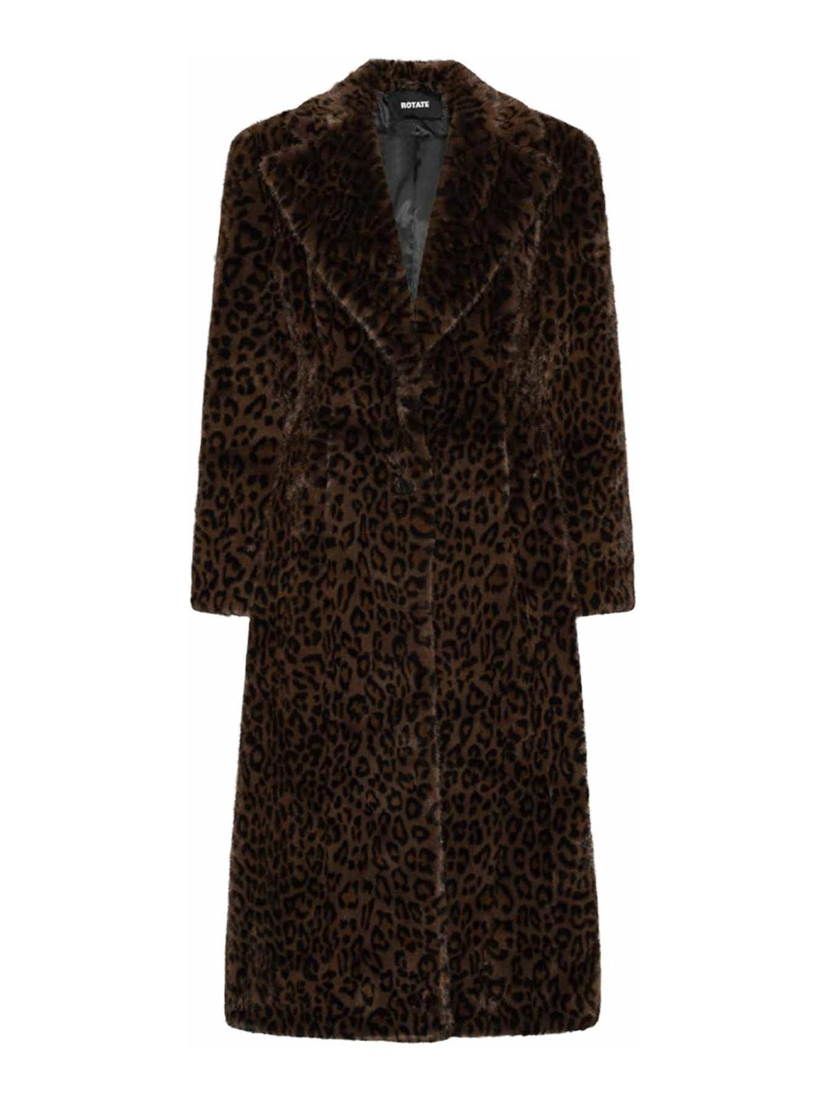 Rotate Birger Christensen Manteau Au Genou - Marron