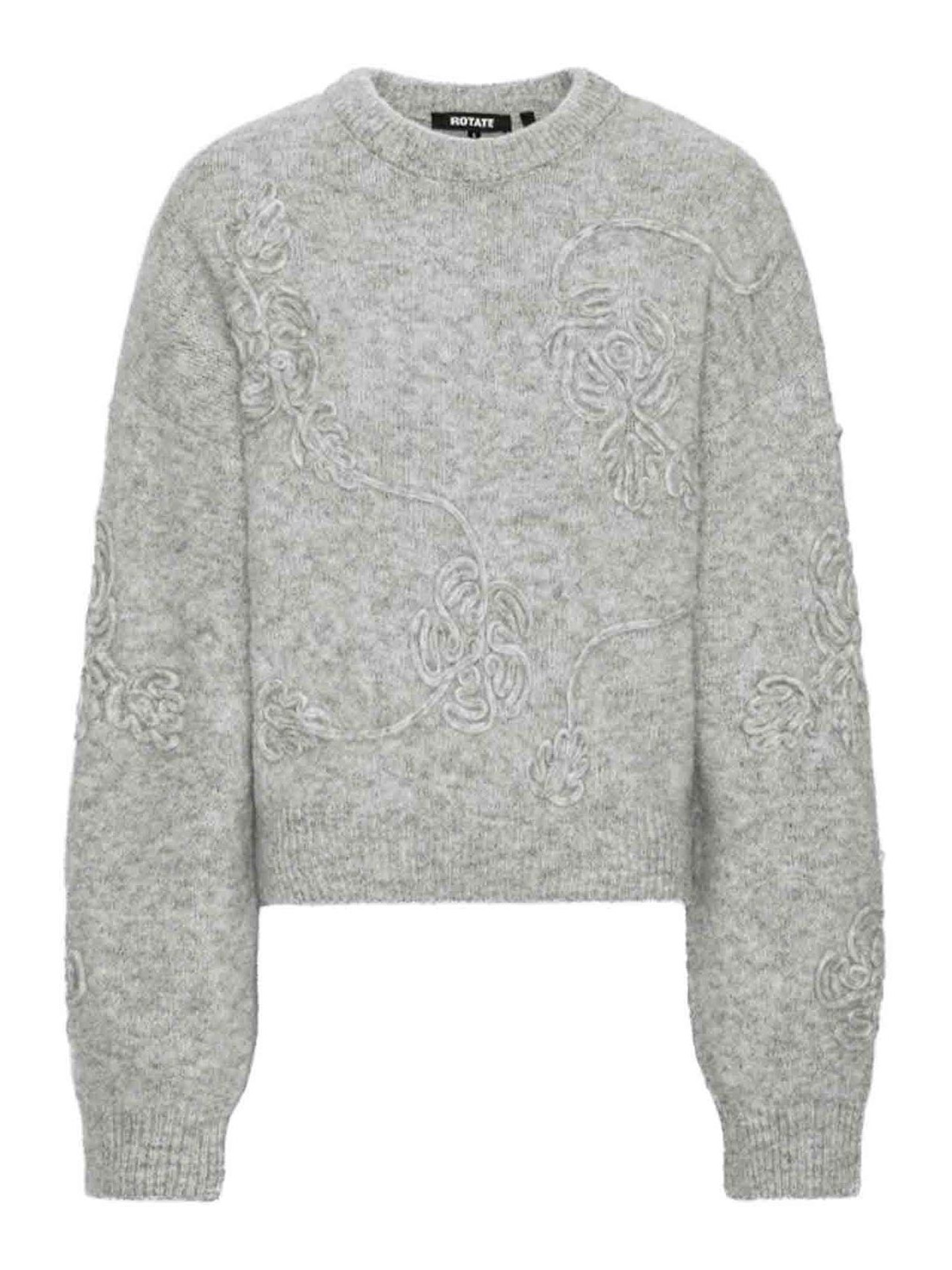Rotate Birger Christensen Pull Col Rond - Gris