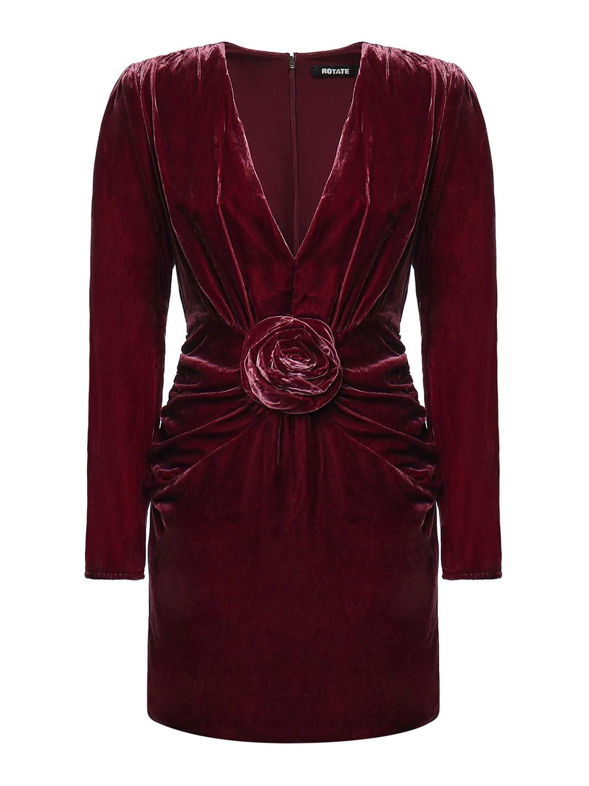 Rotate Birger Christensen Robe Courte - Rouge Brun