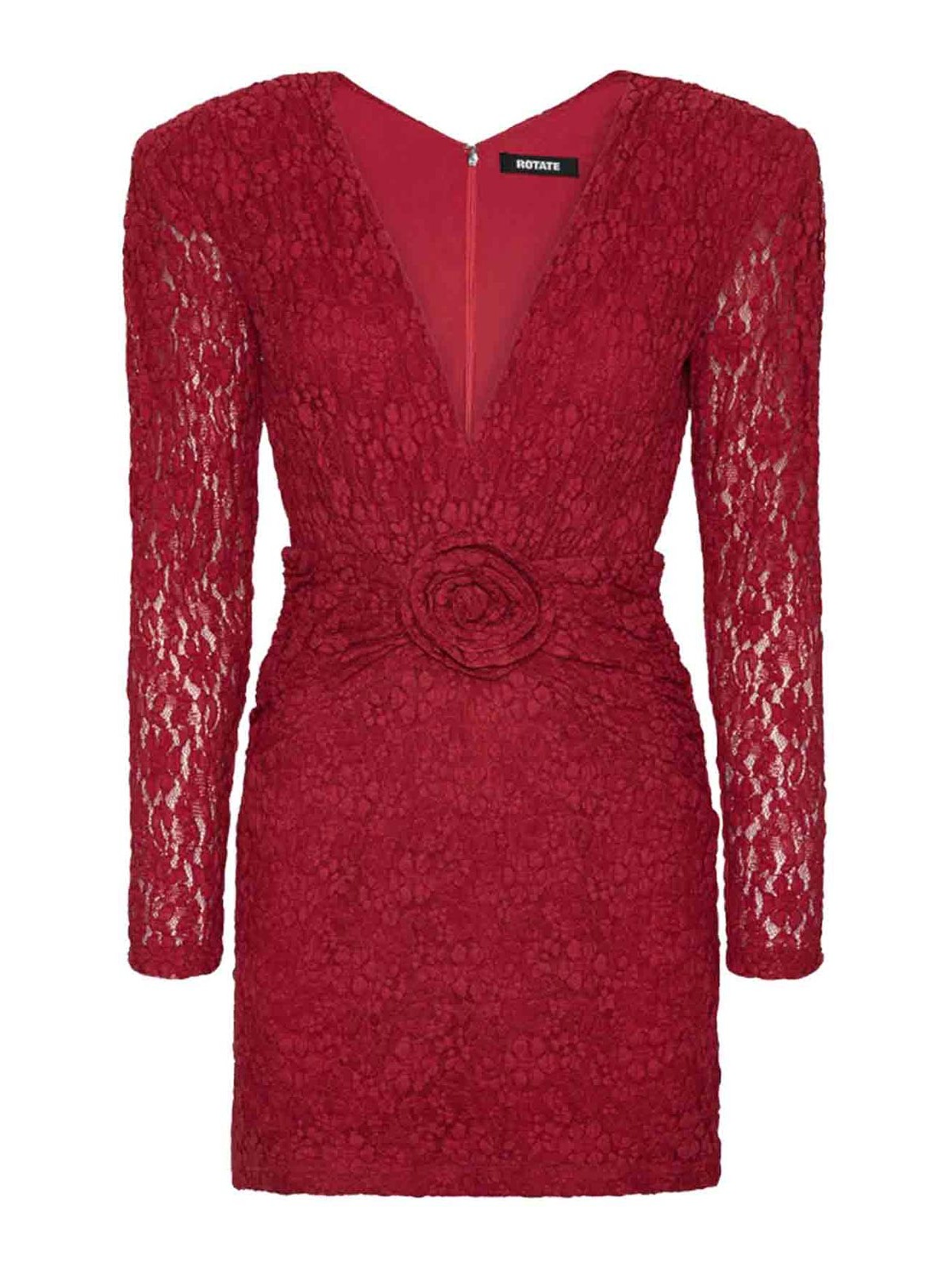 Rotate Birger Christensen Robe Courte - Rouge