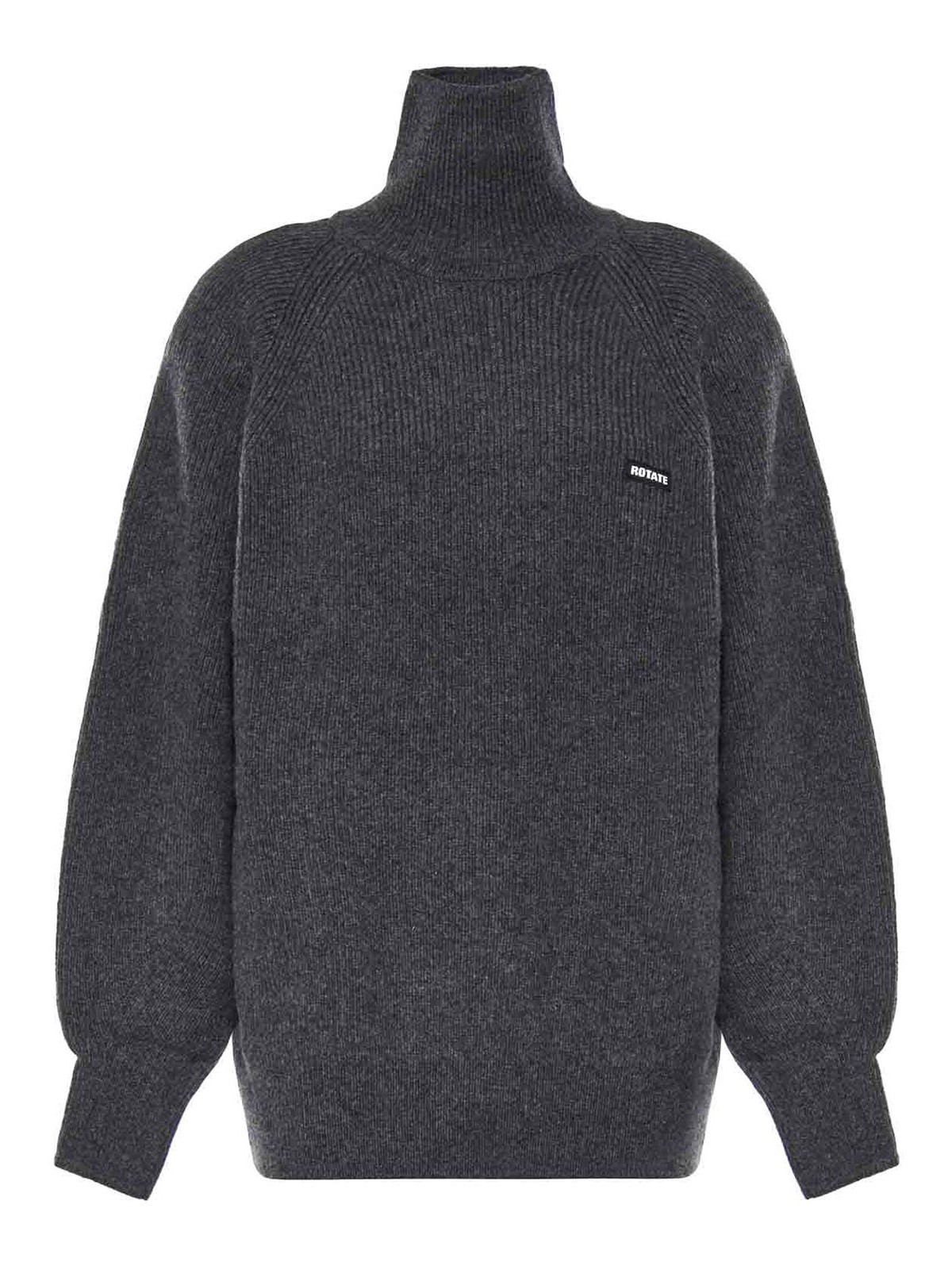 Rotate Birger Christensen Pull Col Roulé - Gris