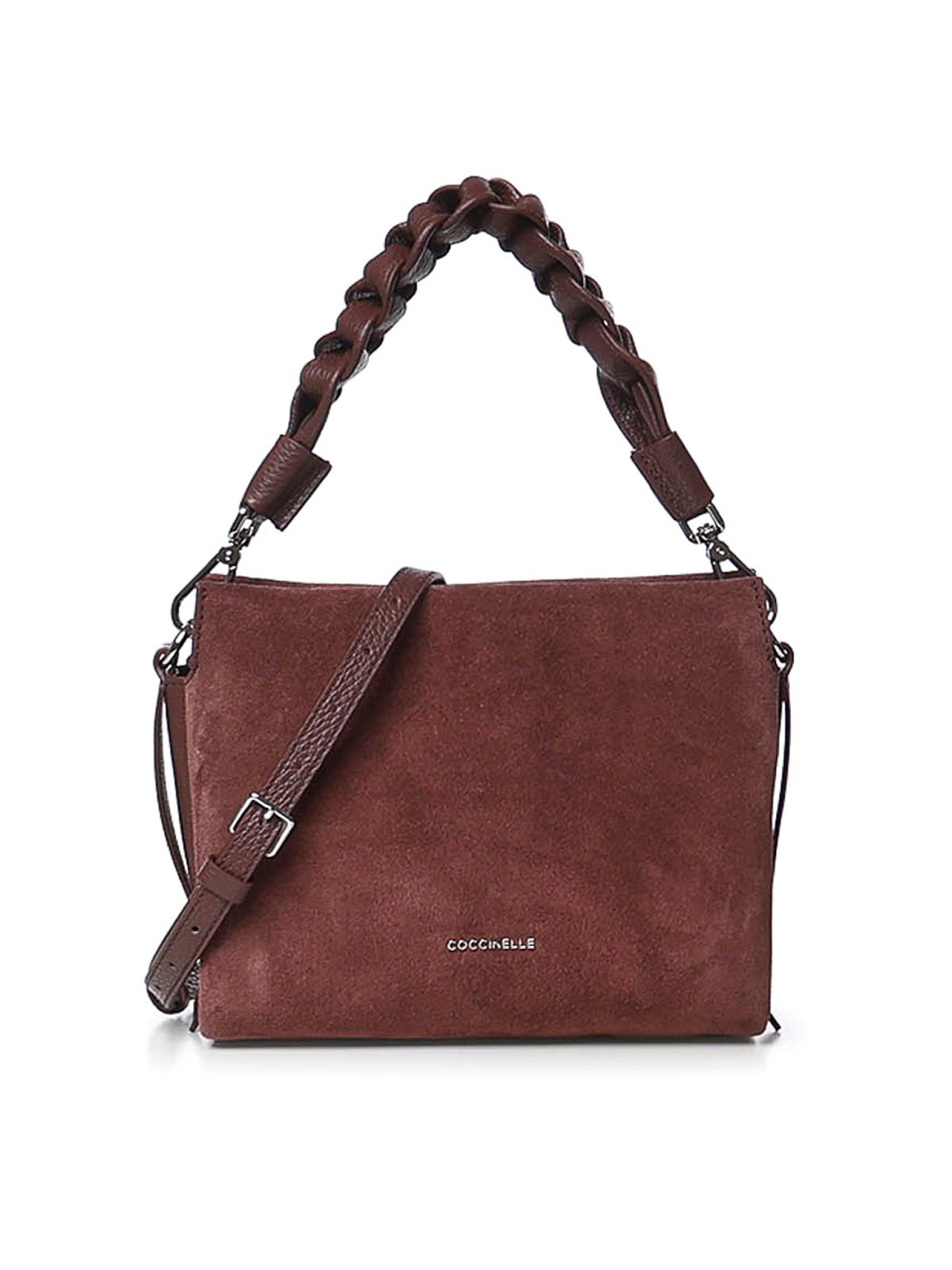 Coccinelle Sac Porté Épaule - Rouge Brun