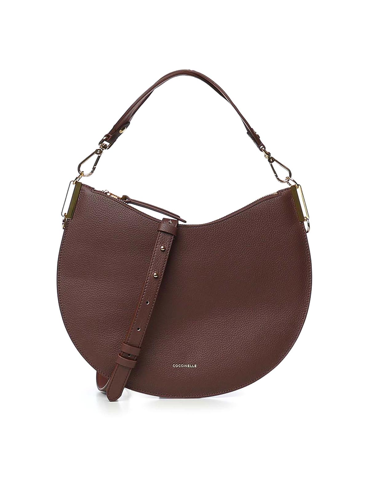 Coccinelle Sac Porté Épaule - Rouge Brun