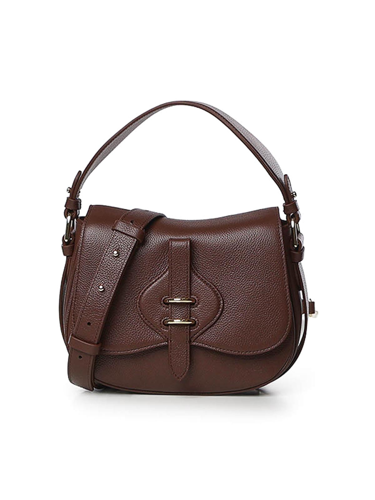 Coccinelle Sac Porté Épaule - Rouge Brun