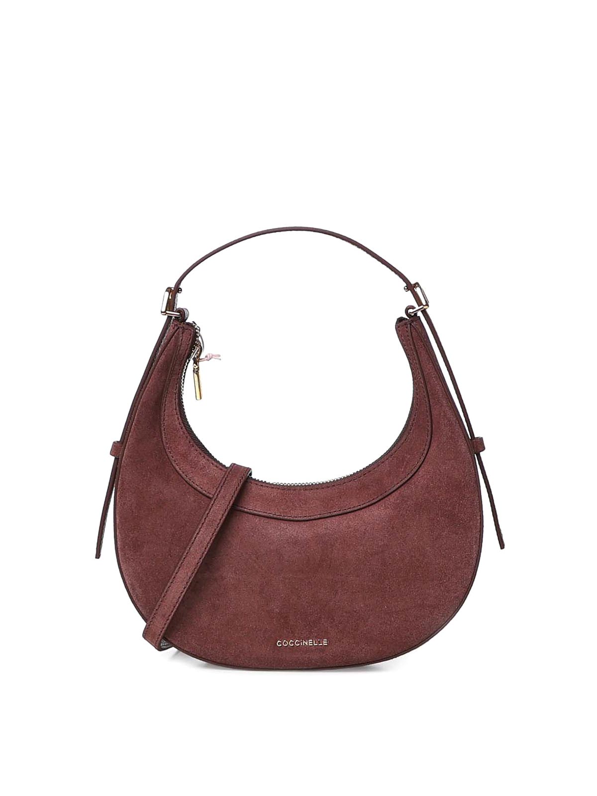 Coccinelle Sac Porté Épaule - Rouge Brun
