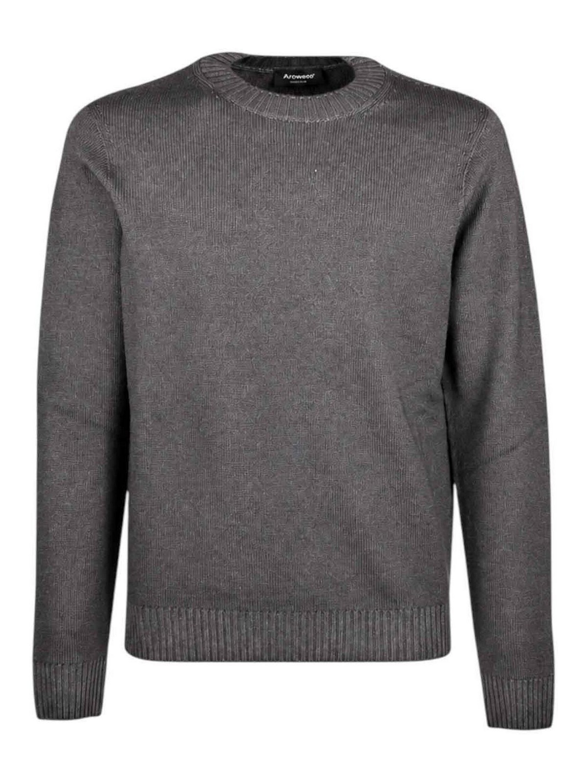 Arovescio Pull Col Rond - Gris