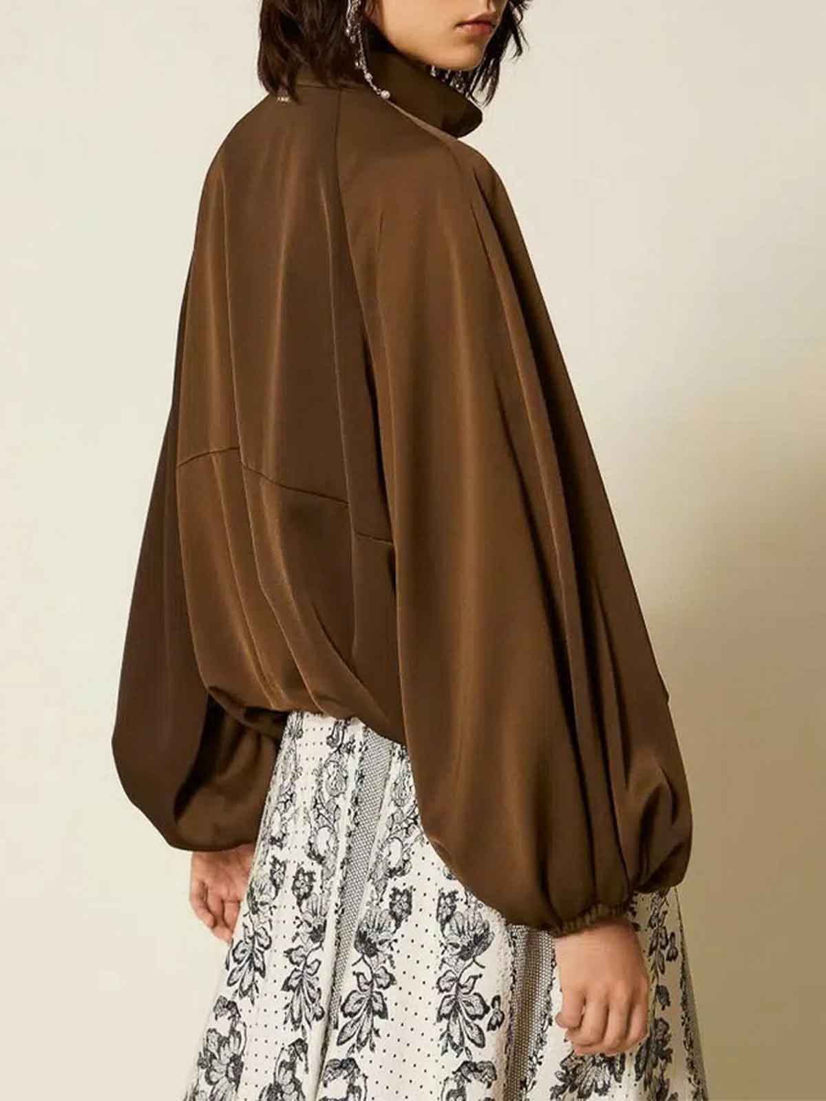 Twinset Jacket In Brown
