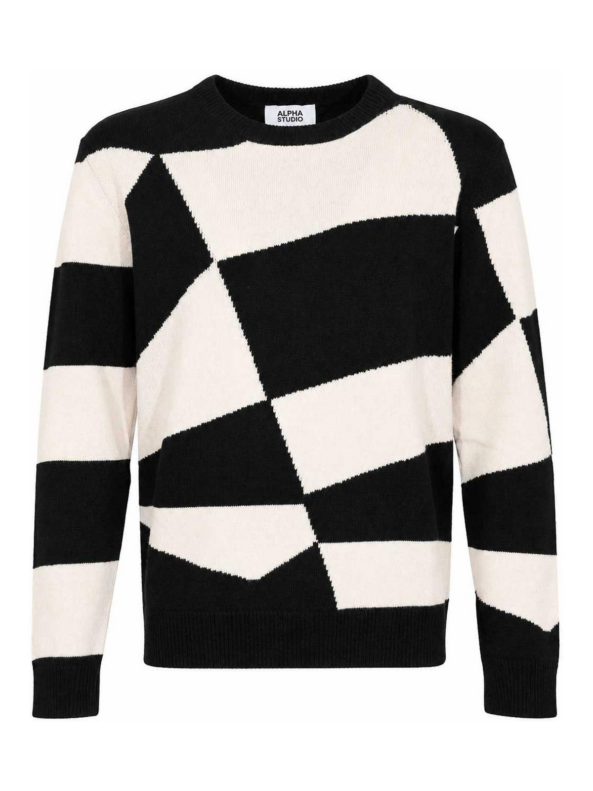 Alpha Studio Pull Col Rond - Multicolore