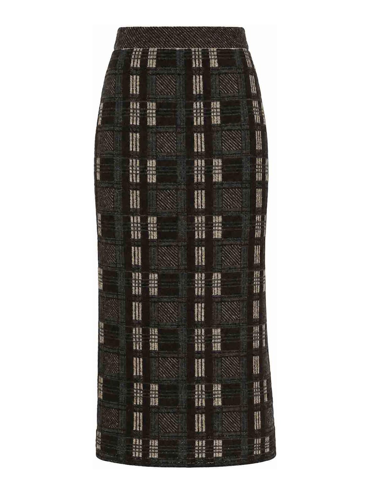 D. Exterior Jupe Midi - Marron