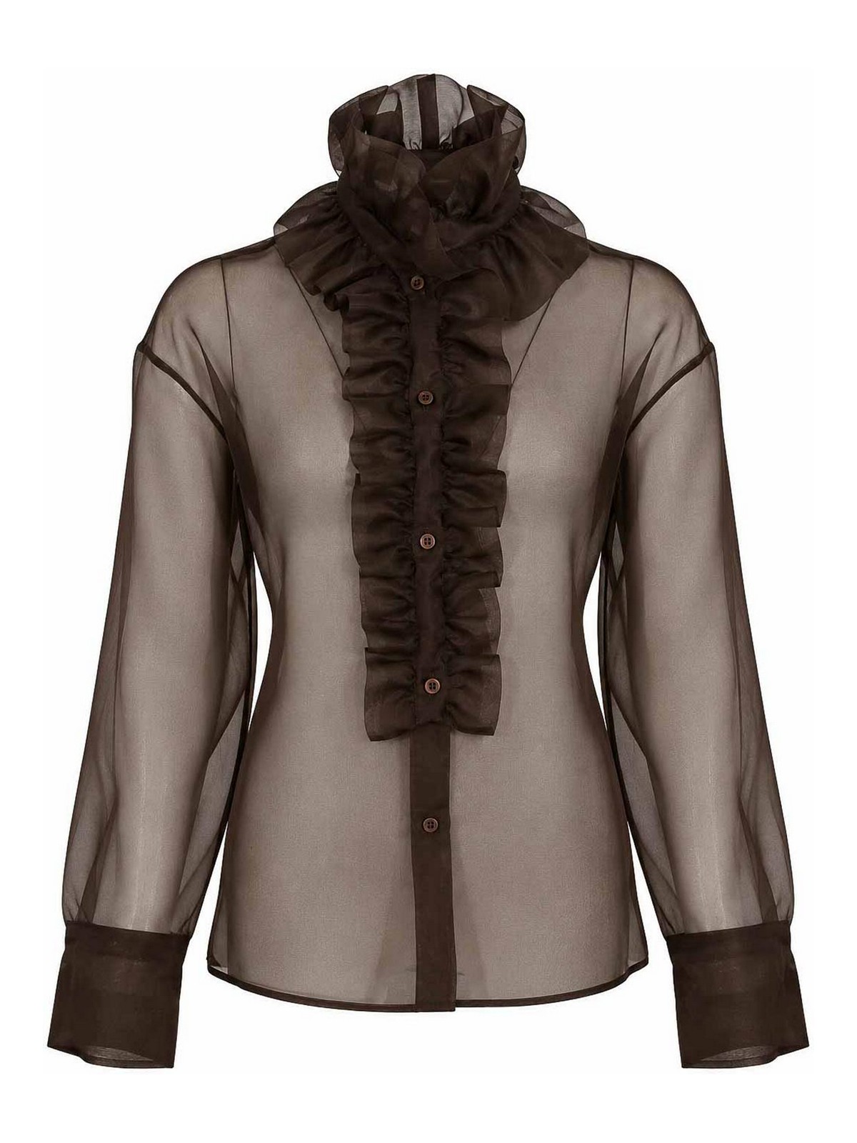 D. Exterior Chemise - Marron Foncé