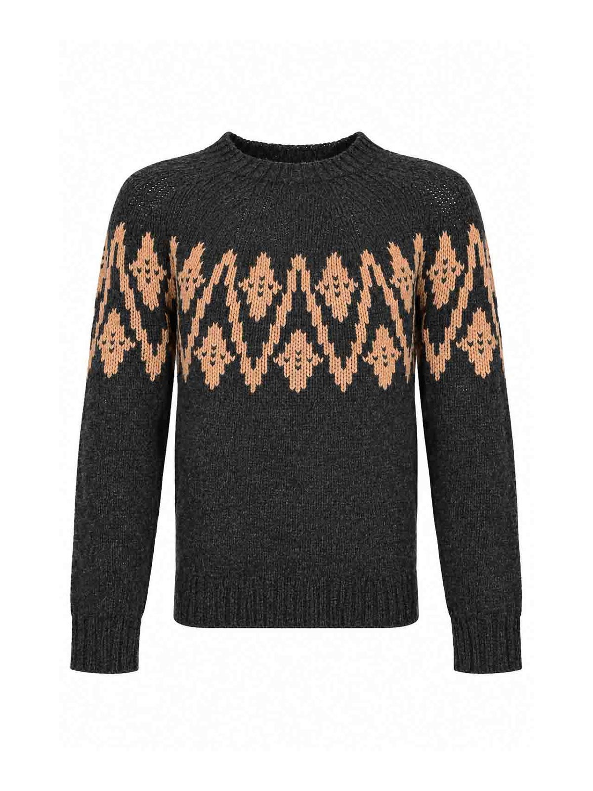 Dondup Pull Col Rond - Multicolore