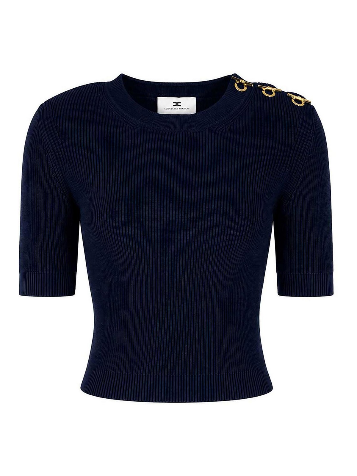 Elisabetta Franchi Top - Bleu