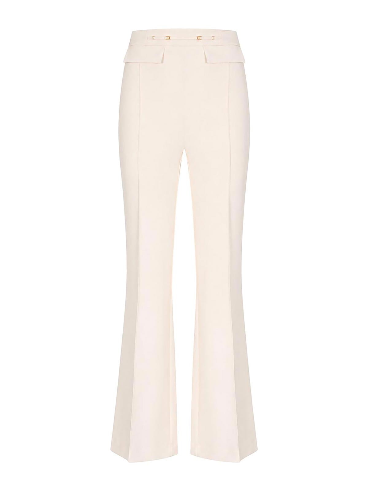 Elisabetta Franchi Pantalons Décontractés - Crème