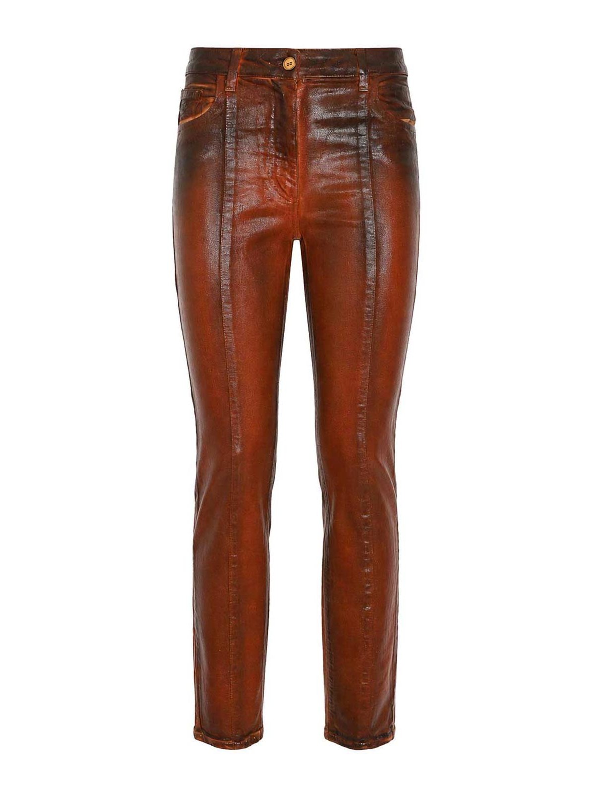 Elisabetta Franchi Jean Droit - Marron