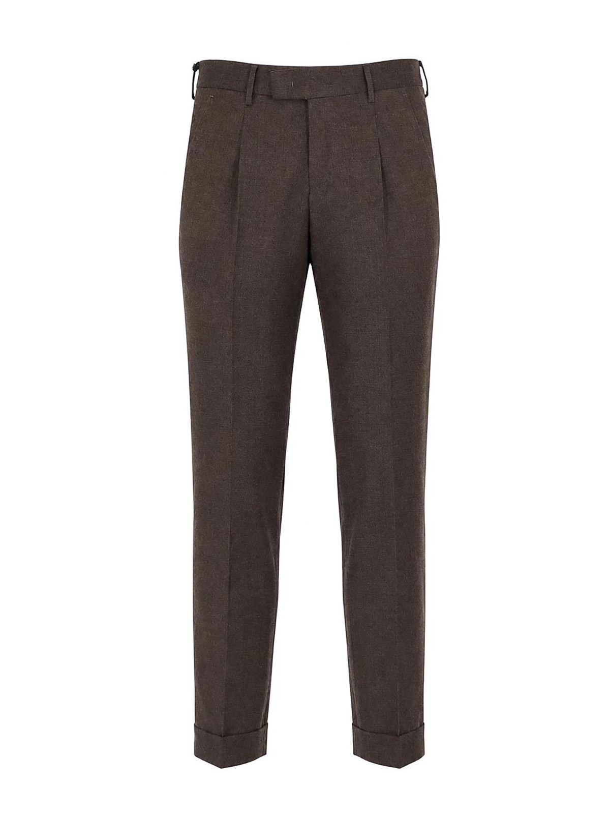 Pt Torino Pantalon Couturier - Taupe