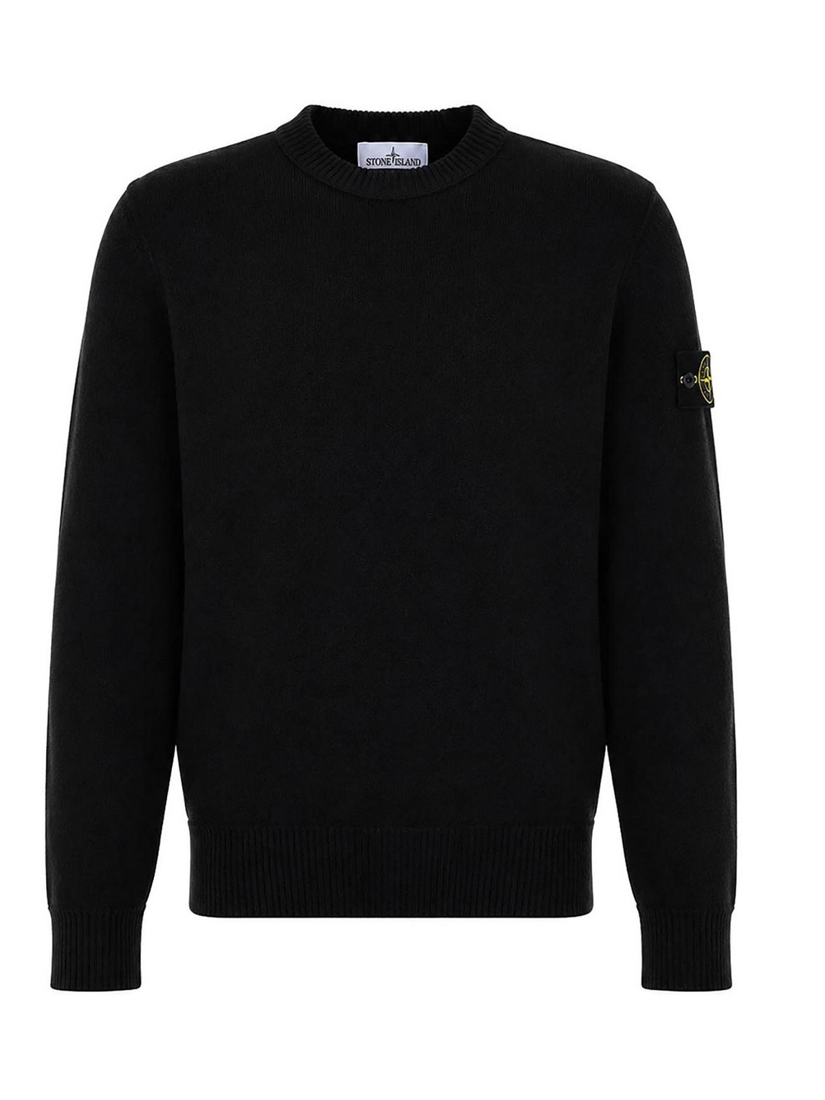 Stone Island Pull Col Rond - Noir
