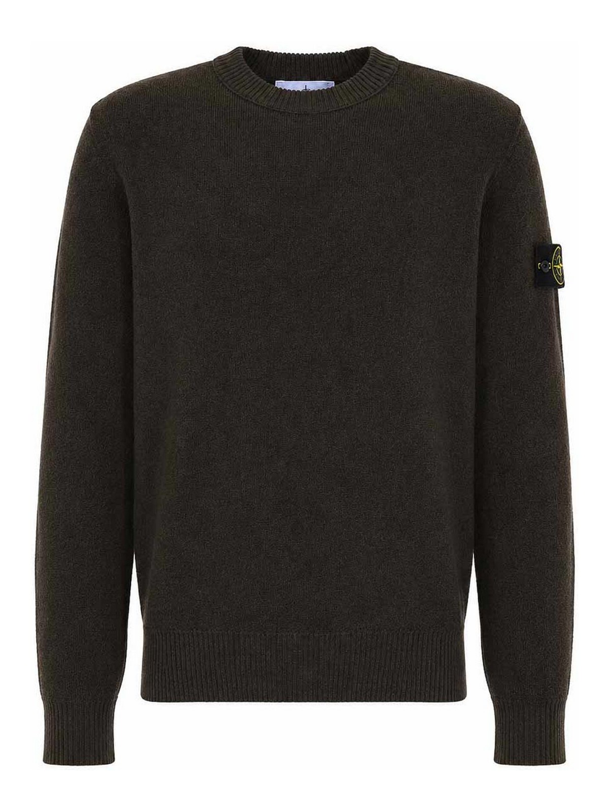 Stone Island Pull Col Rond - Gris