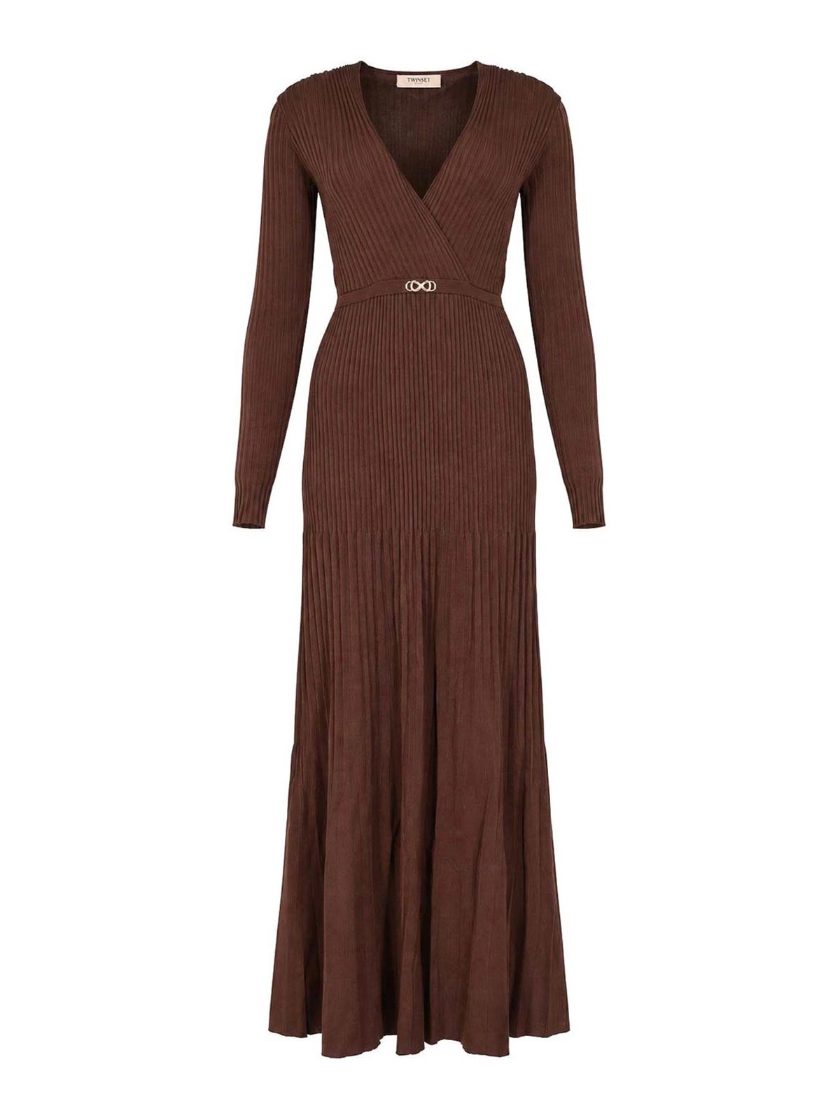 Twinset Robe De Soirée - Marron