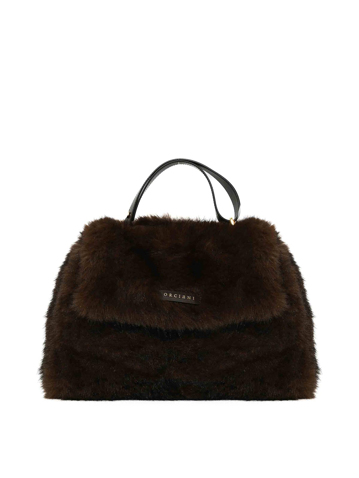 Orciani Sac Porté Épaule - Marron Foncé