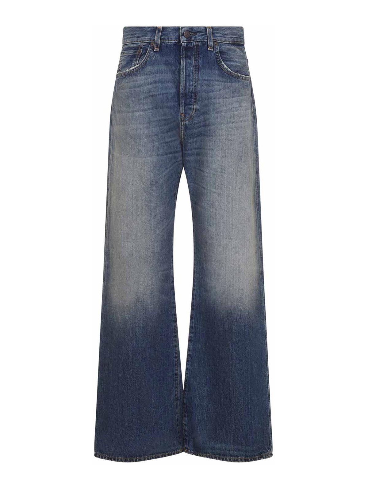 Acne Studios Jean Droit - Foncé Délavé