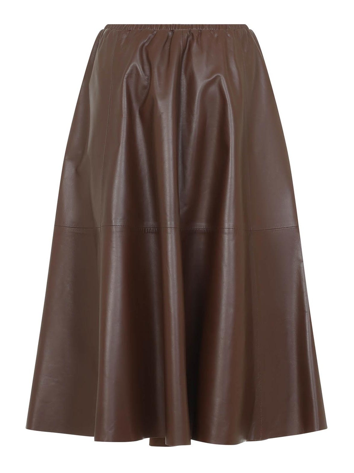 Alberta Ferretti Jupe Midi - Marron