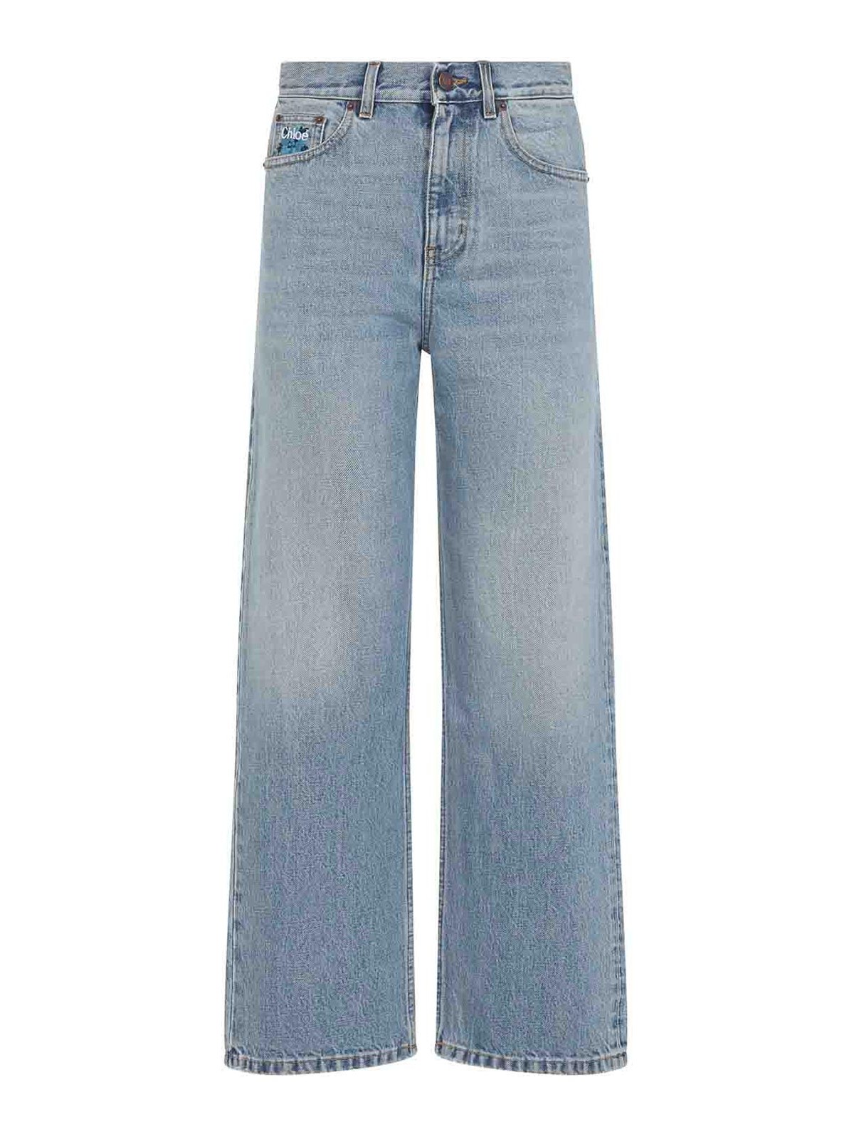 Chloe' Jean Droit - Bleu