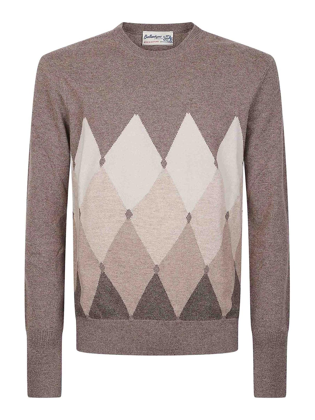 Ballantyne Pull Col Rond - Beige