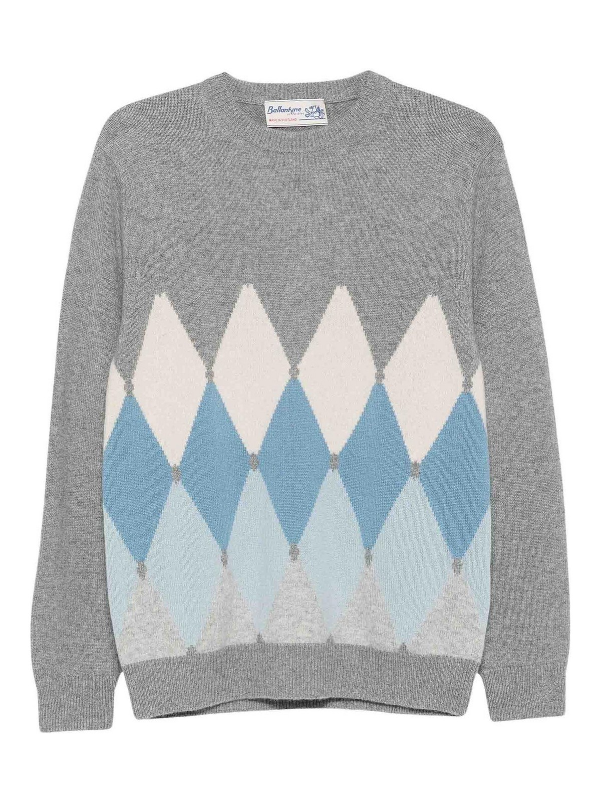 Ballantyne Pull Col Rond - Gris