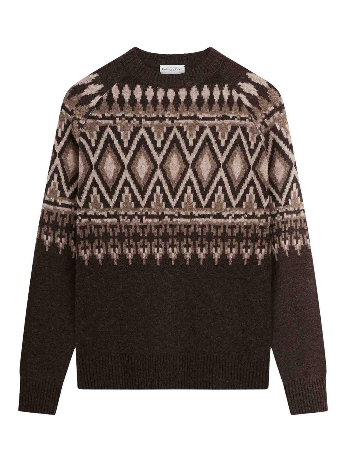 Ballantyne Pull Col Rond - Beige
