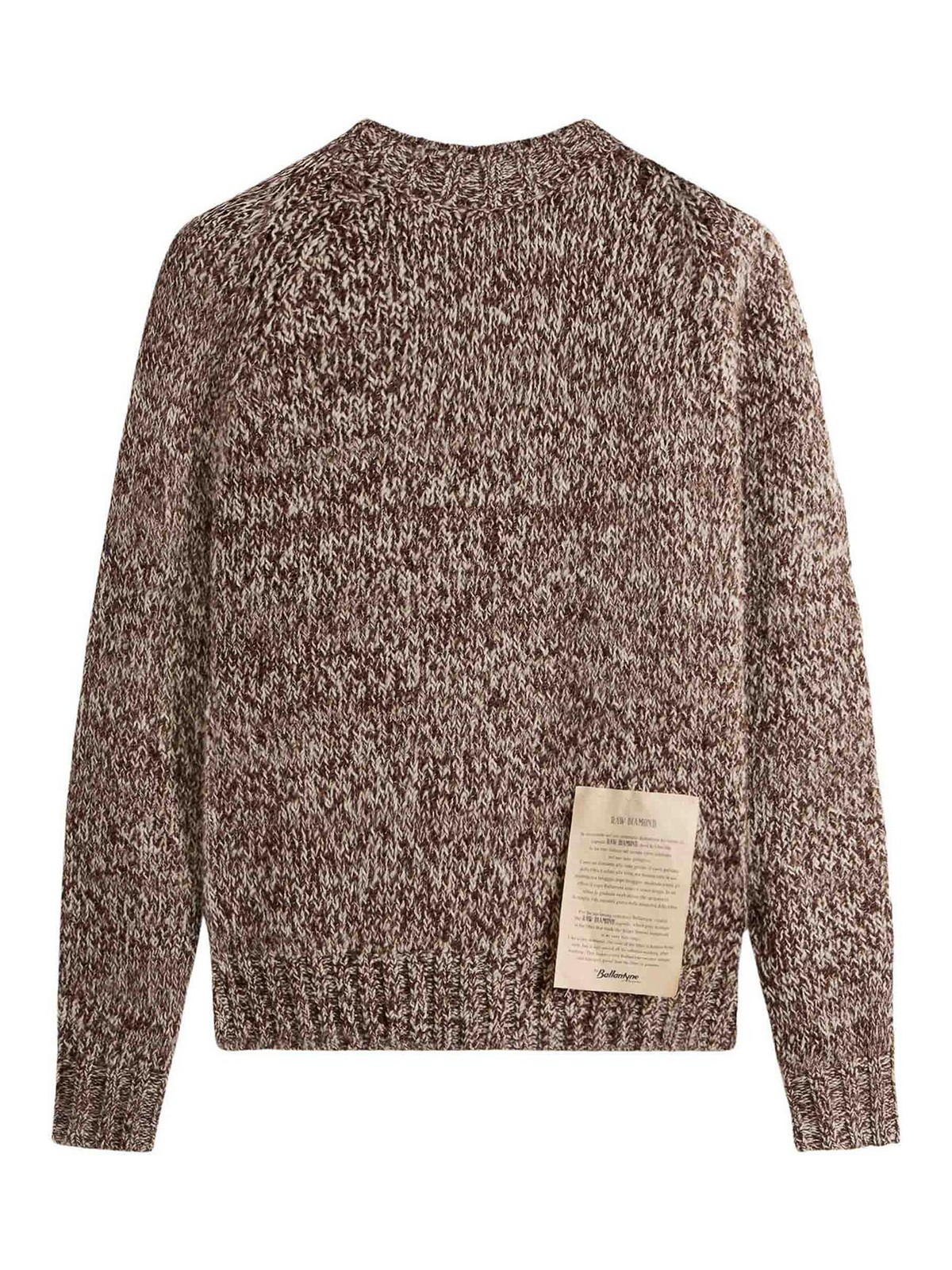 Ballantyne Pull Col Rond - Marron