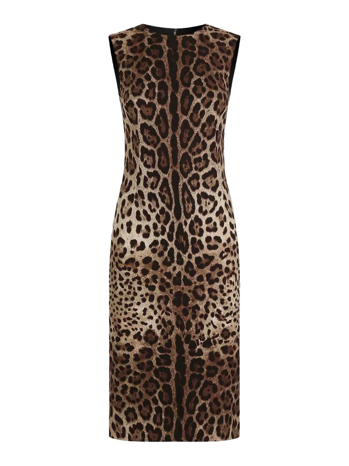 Dolce & Gabbana Robe Au Genou - Marron