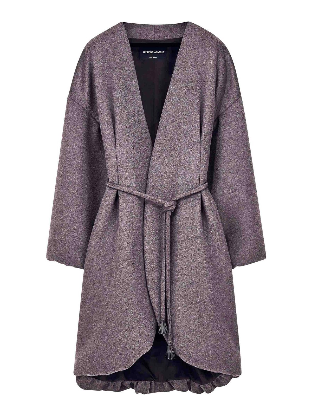 Giorgio Armani Manteau Court - Gris