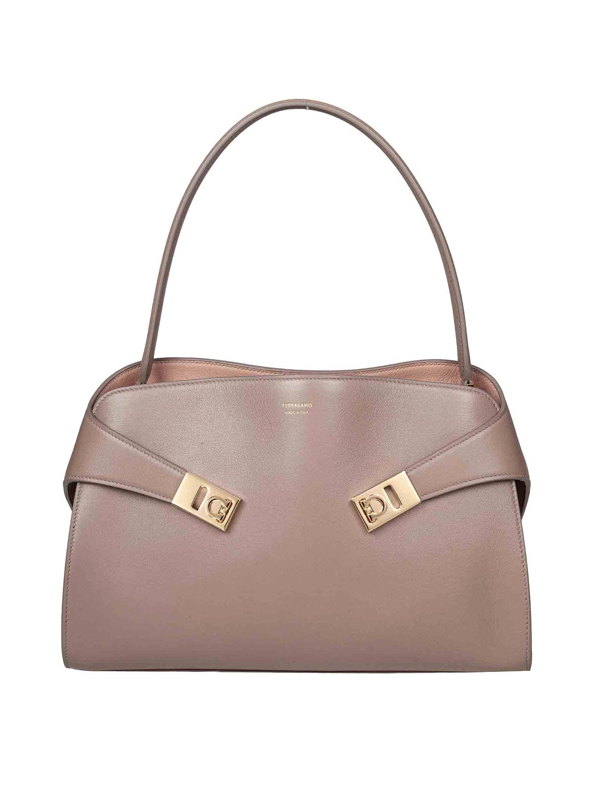 Salvatore Ferragamo Sac Porté Épaule - Taupe