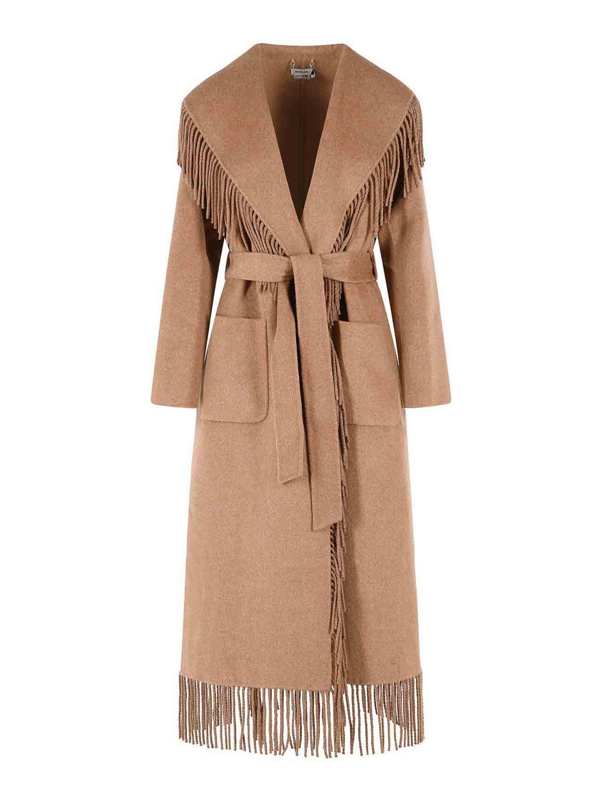 Simkhai Carrie Camel Beige Wool Blend Coat