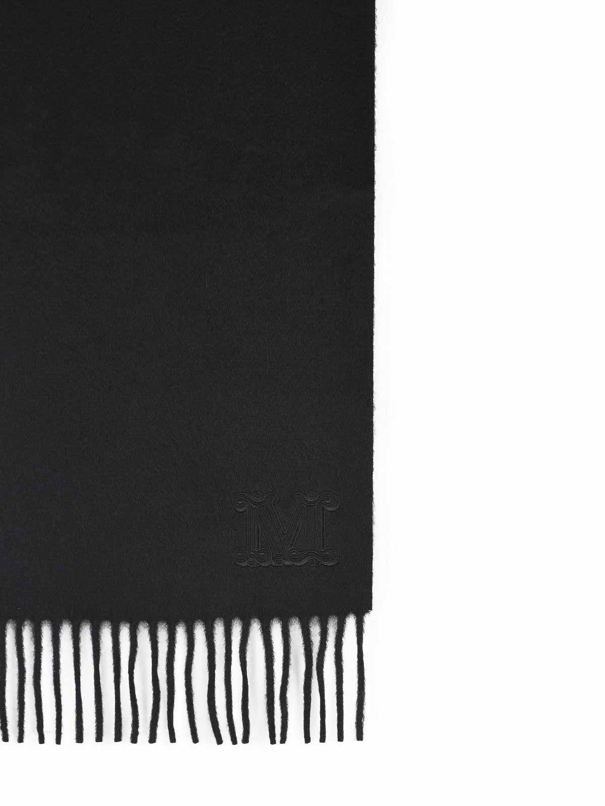 Max Mara Wsdalia Black Cashmere Stole In Black