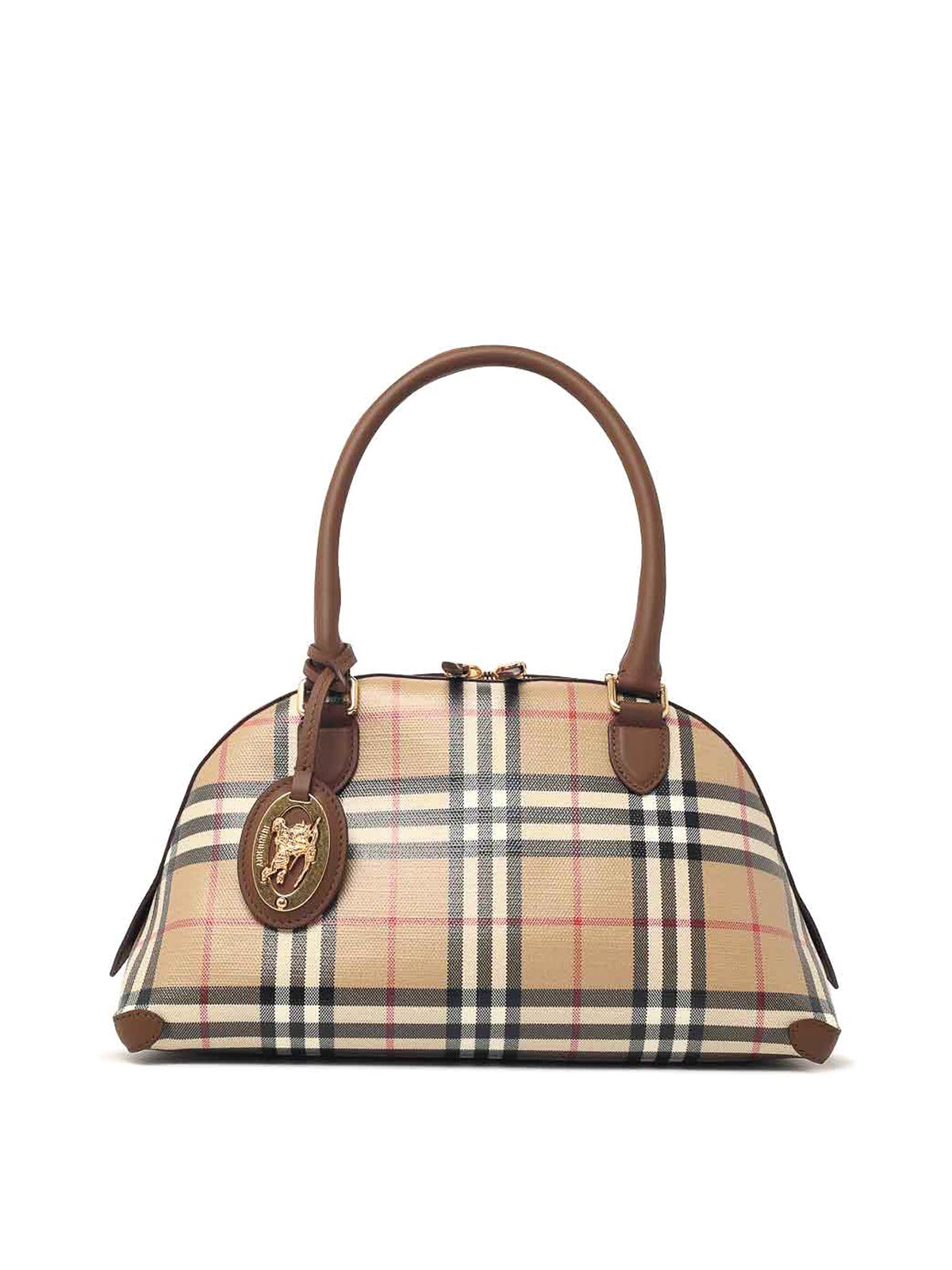 Burberry Small  Bag In Beige Cotton Blend