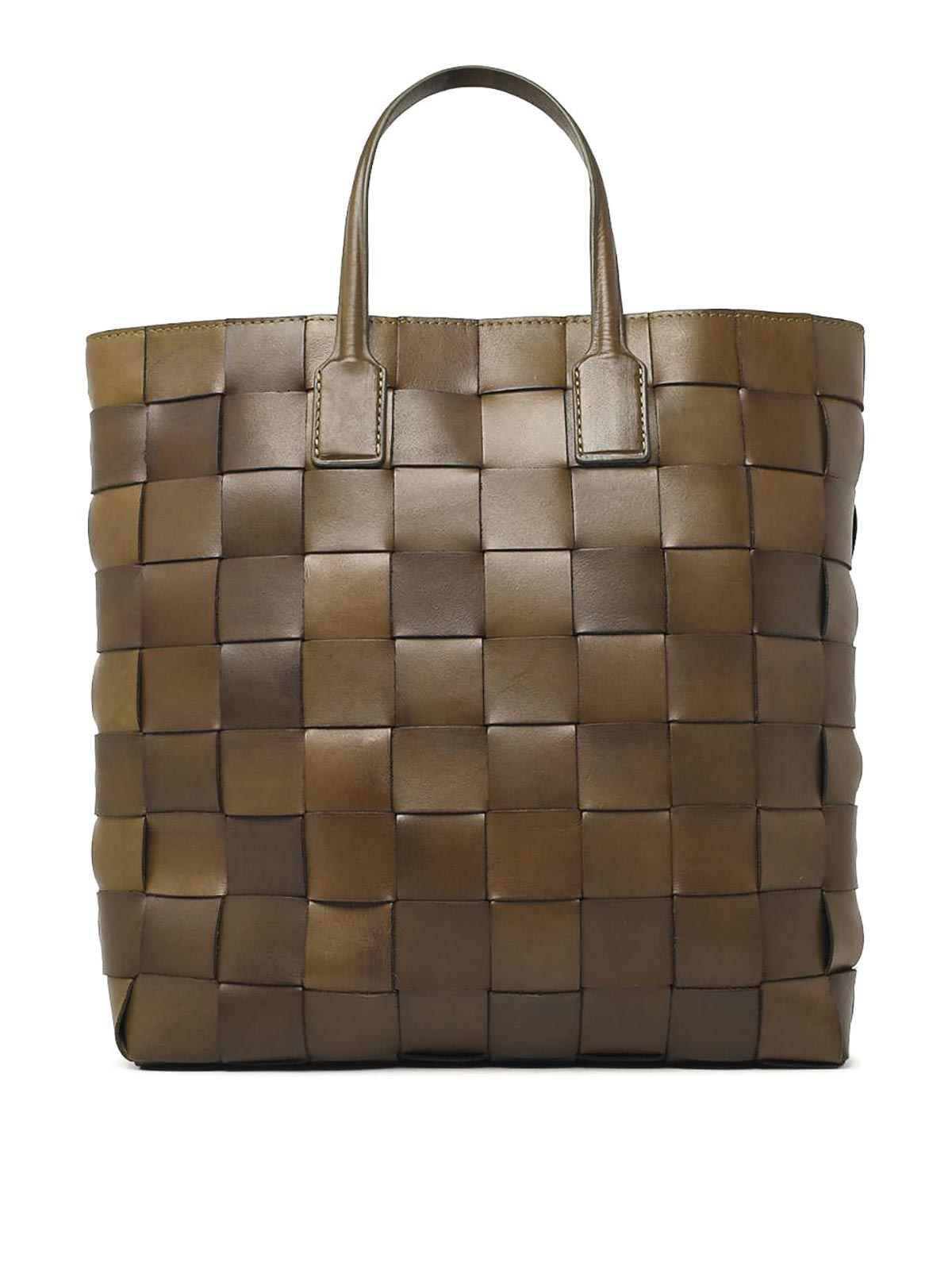 Dragon Diffusion Pino Khaki Leather Bag In Green