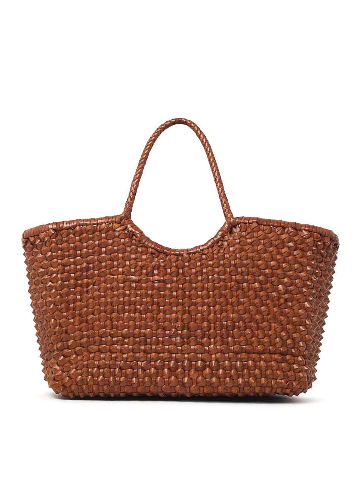 Dragon Diffusion Nantucket Cactus  Brown Leather Bag