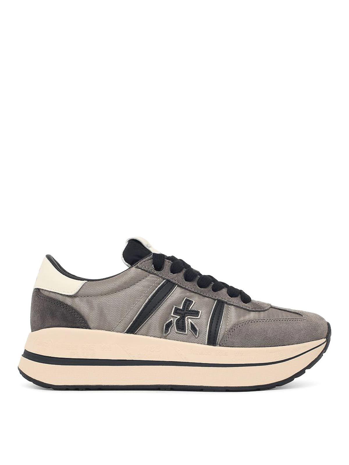 Premiata Bethcoin Grey Fabric Blend Sneakers