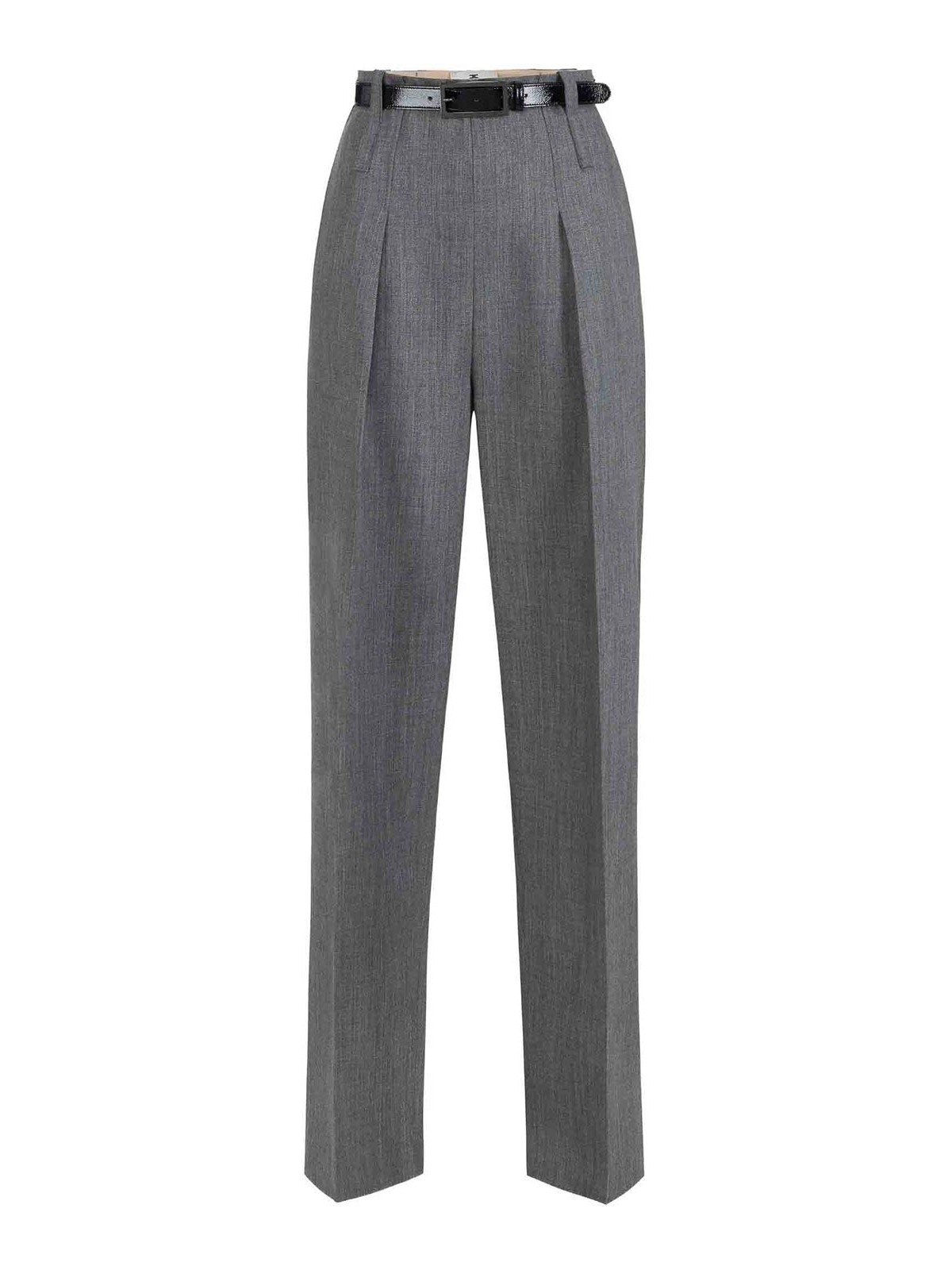 Elisabetta Franchi Pantalons Décontractés - Gris