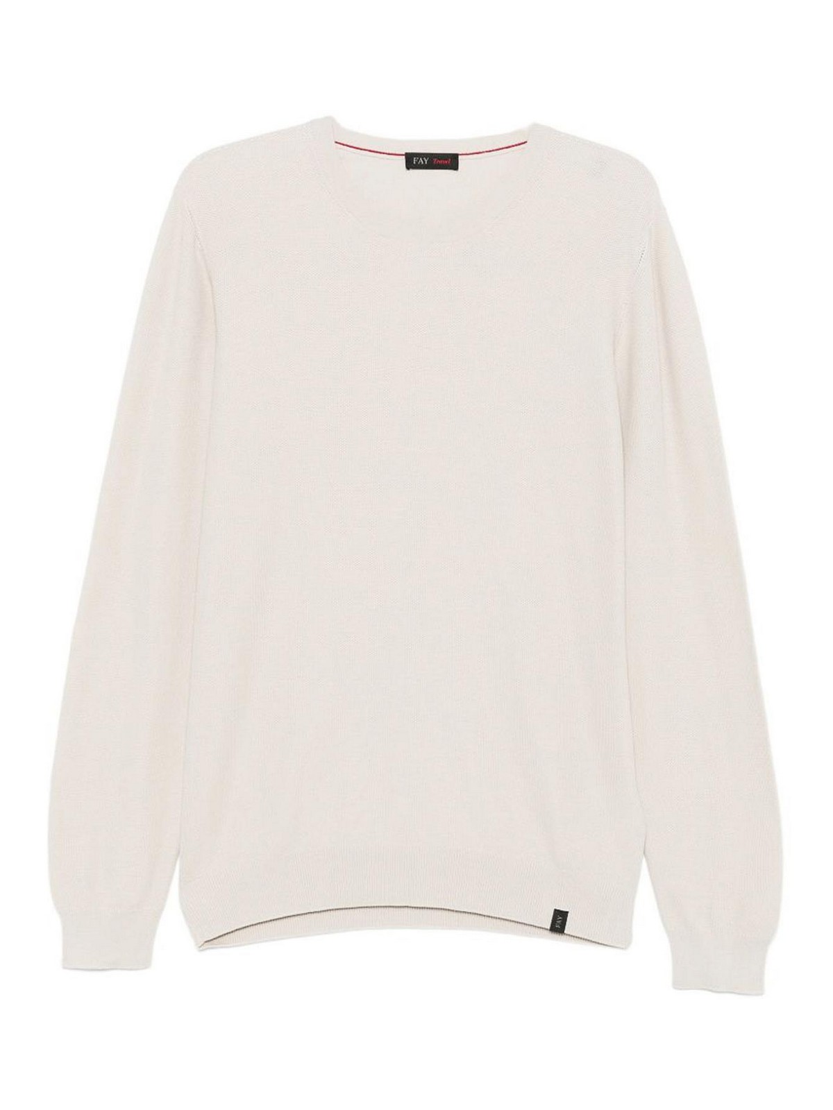 Fay Pull Col Rond - Beige