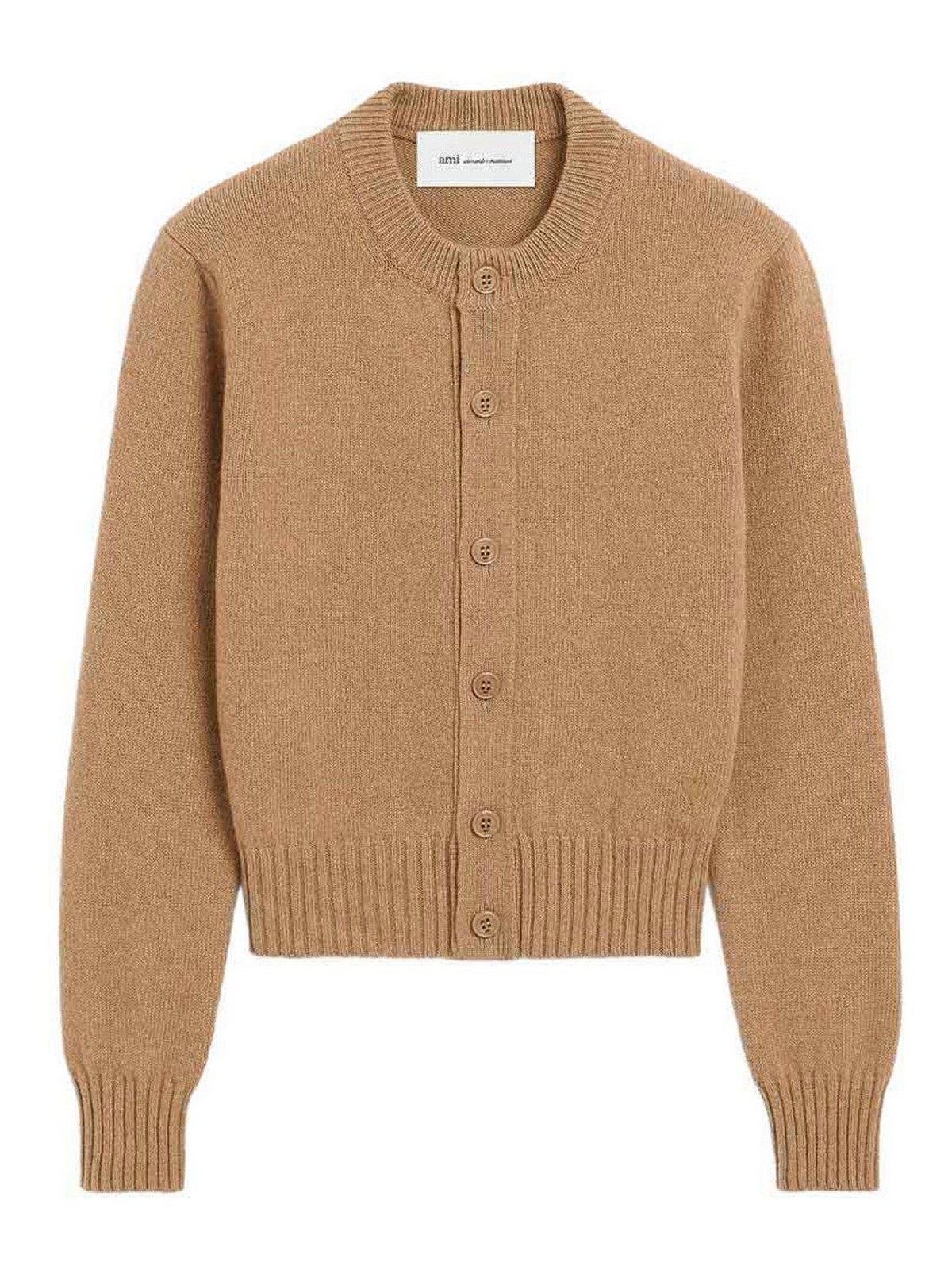 Ami Paris Cardigan - Camel