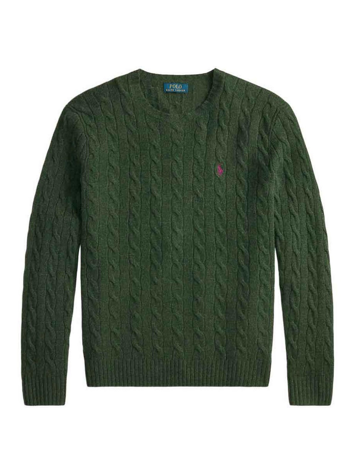 Polo Ralph Lauren Pull Col Rond - Vert