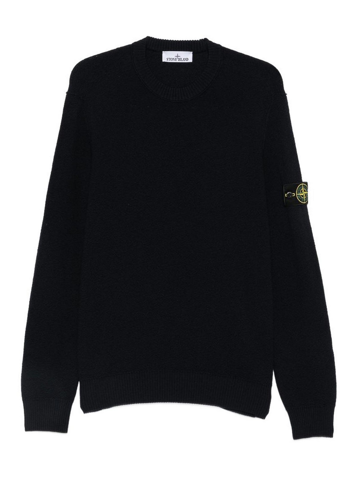 Stone Island Pull Col Rond - Bleu Foncé